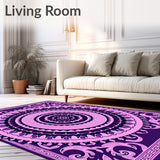 Burst Intricate Floral Medallion Design (Purple)