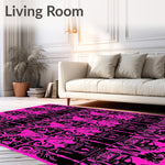 Haunted Cemetery Graveyard Scene Halloween Decorative(Pink) - ODIKA