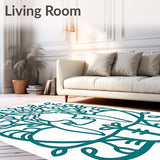 Winter Solstice Meditation Pose Tree Half Round Entrance(Teal)