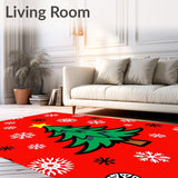 Joyful Evergreen Flurry Seasonal Welcome Decoration(Red)