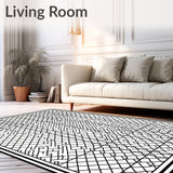 Luxurious Plush Lattice Elegant Accent (Black) - ODIKA