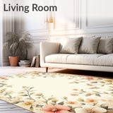 Charming Absorbent Kitchen of Cozy Beige Floor Mats(Beige)