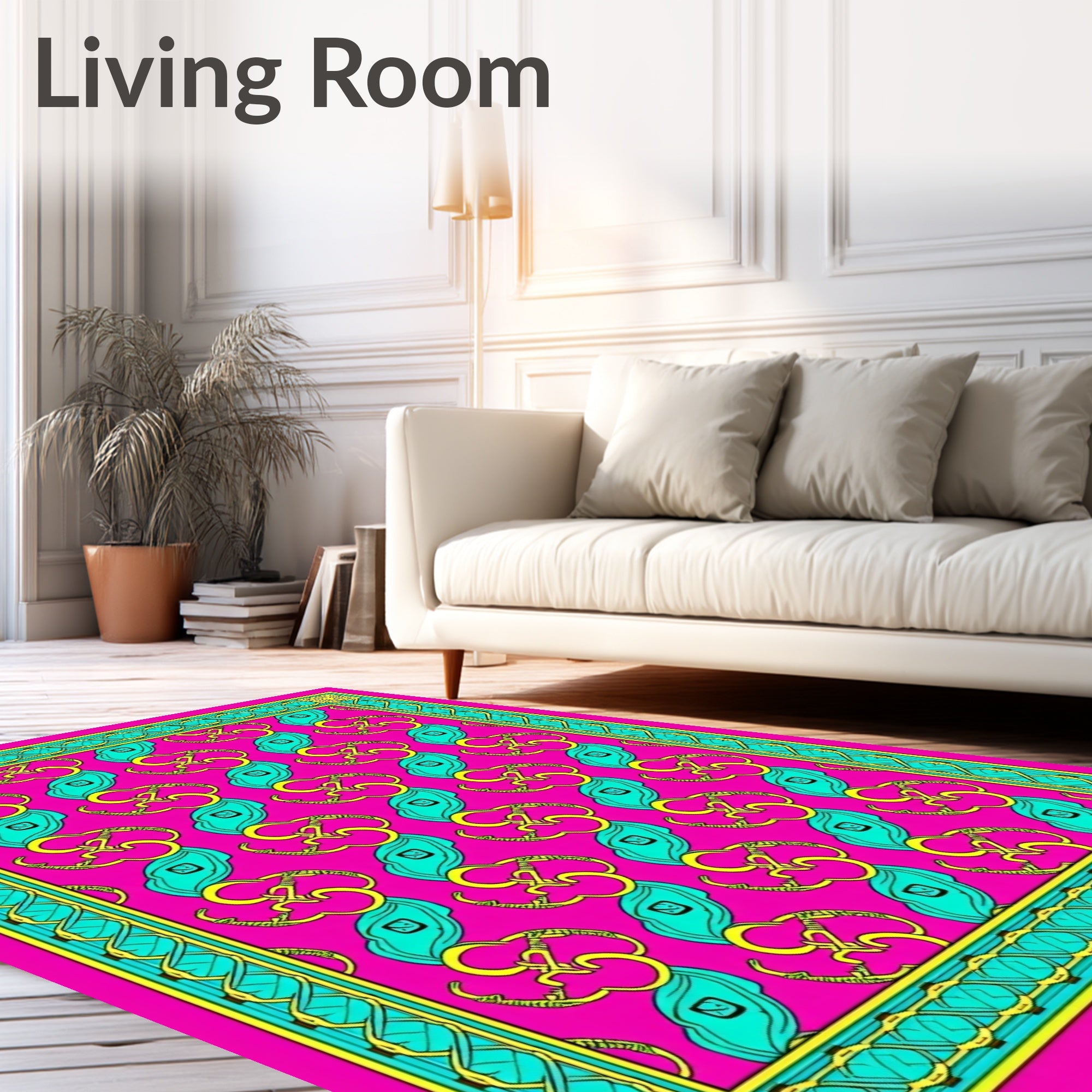 Celtic Knot with Traditional Braided Borders (Pink) - ODIKA