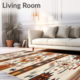 Modern Tribal Southwestern Area with Unique Abstract Elements(Beige)