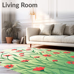 Prairie Wildflower Symphony with Dancing Stems (Red) - ODIKA