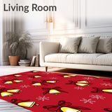 Merry Winter Bow Semicircular Entryway(Red)