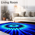 Starburst Radiant Splash Dyed Artistic (Blue) - ODIKA