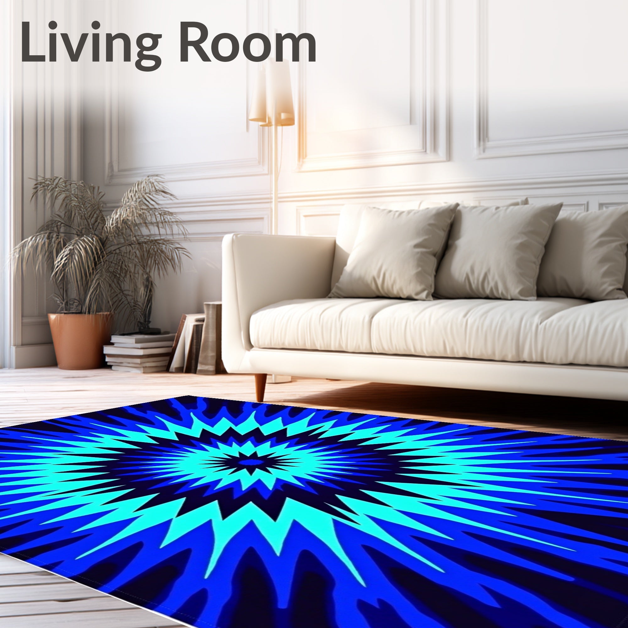 Starburst Radiant Splash Dyed Artistic (Blue) - ODIKA