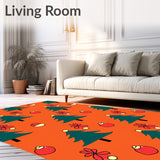 Scandi Interlocking Tree with Festive Bauble Detailing(Orange)