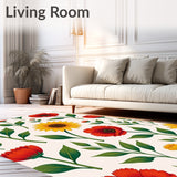 Blooming Garden Symphony Absorbent Vintage Botanical Illustration(Yellow)