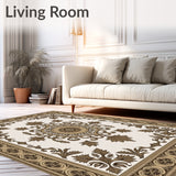 Vintage Medallion Bloom Interlocking Jacquard(Brown)