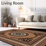 Medallion Symmetrical Interwoven(Brown)