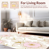 Fluttering Garden with Blooming Floral Accents(Gold)