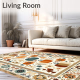 Boho Chic Thanksgiving Rug Pumpkin Spice & Everything Nice(Beige)