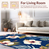 Trendy Navy Floral Composition(Blue)