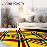 Winter Tartan Plaid Featuring Traditional Scottish Crosshatch Motifs(Yellow)