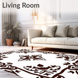 Elegant Floral Damask Inspired Artisan(Brown)