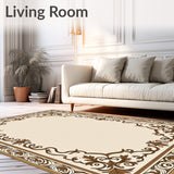 Classic Palmette Arabesque with Ornamental Scrollwork Design(Ivory)