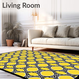 Lattice Interwoven Elegant Minimalist Fashionable Accent (Yellow)