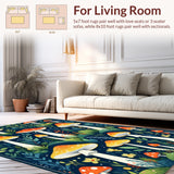 Quirky Nature Inspired Colorful Accent(Blue)