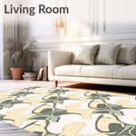 Minimalist Abstract Wave Featuring Fluid Interlocking Lines (Beige) - ODIKA