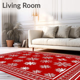 Magical Frosty Symphony Handsome Decorative Statement(Red)