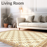 Elegant Waterproof Runner for Spaces in Natural Tones(Ivory)