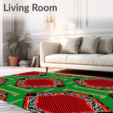 Cane Stripe Medallion Indoor(Red)