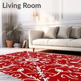 Holiday Kaleidoscope Snowdrift with Ornamental Details(Red)