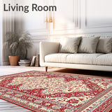 Geometric Red Beige(Red)