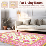 Eclectic Whimsical Floral Motif(Pink)