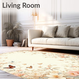 Graceful Beige Bloom Floral Petal Design(Beige)