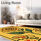 Artisan Bloom Lavatory Floor Accent(Yellow)