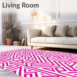 Lattice Interlocking Maze Puzzle Luxury Accent (Pink)