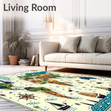 Interactive Global Explorer Play Circle with Continents for Classroom(Green)