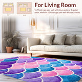 Vibrant Mermaid Scale Aesthetic(Pink)