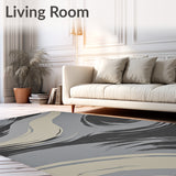 Brushstroke Abstract Modern Artistic Expressionist Decorative Accent(Black)