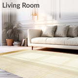 Abstract Gold Accent Line Area(Beige)