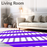 Modern Plaid Inspired Tartan with Contemporary Flair (Purple)