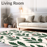 Joyful Elegant Holly Berry Vine Textile Treasure(Green)
