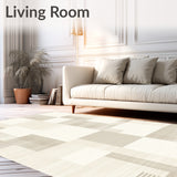 Contemporary Area with Elegant Geometric for Home Decor(Beige)