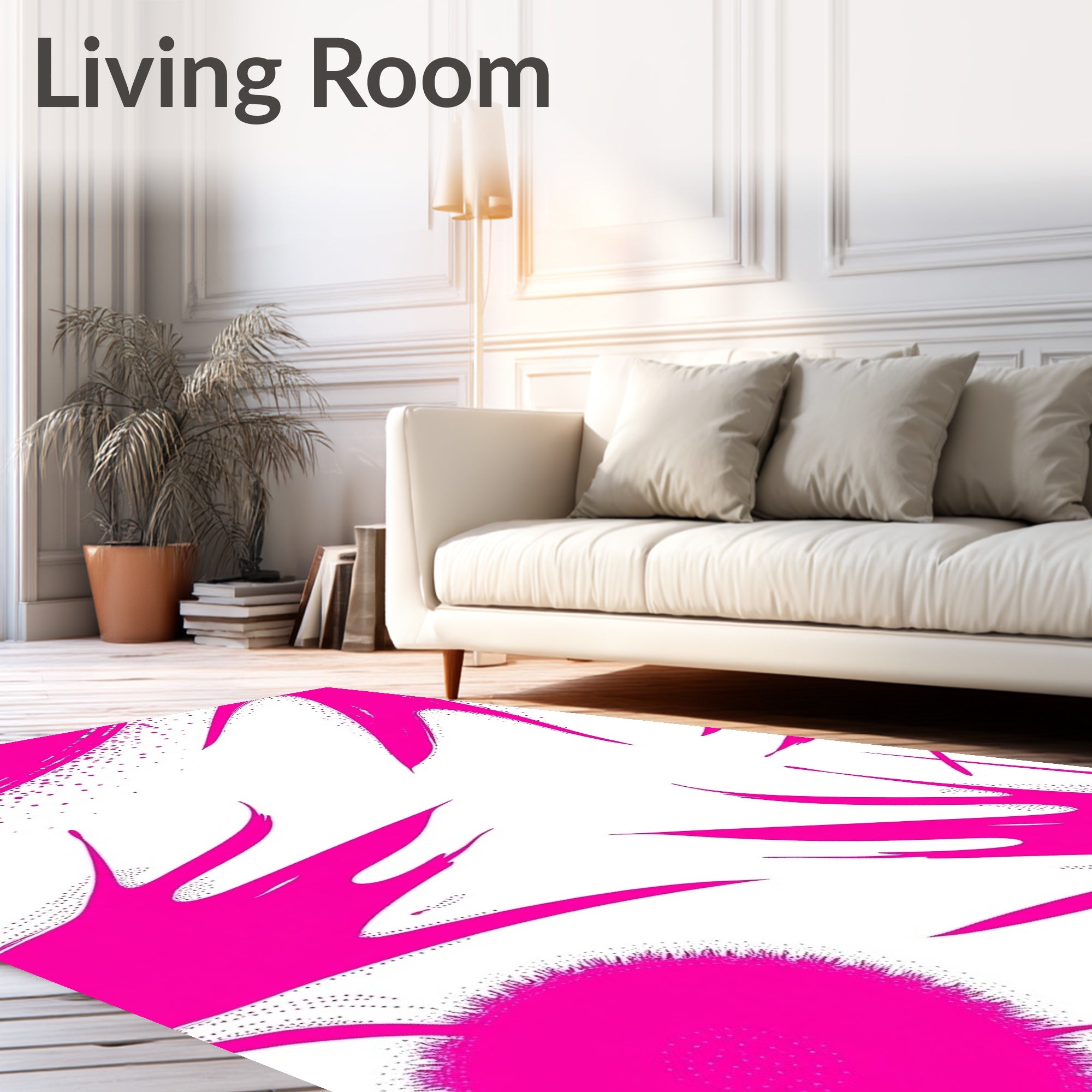 Modern Brushstroke Paint Splash Artistic (Pink) - ODIKA