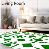 Retro Grid Maze Funky Pop Artistic Statement(Green)