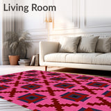 Harvest Festival Cabin Rustic Woodland Lattice(Pink)