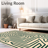 Mystical Journey Labyrinth Spiral Flow (Beige) - ODIKA