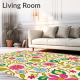Blooming Meadow Floral Vine Tapestry(Pink)