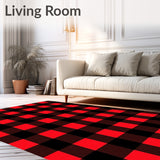 Checkered Lumberjack with Bold Contrast Design(Red)