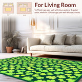 Modern Leafy Geometric Arrangement(Green)