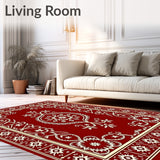 Celestial Snow Blossom Mosaic with Gilded Accents(Red)