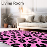 Abstract Animal Inspired Design With Monochrome Spotted(Pink)